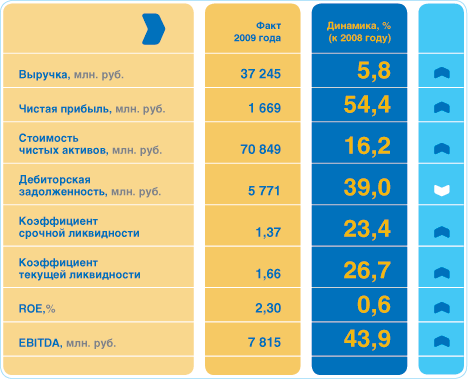 ОАО Краткий обзор показателей финансово-экономической деятельности ОАО «Тюменьэнерго»