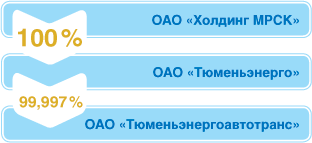 Вертикаль корпоративного управления ОАО «Тюменьэнерго»