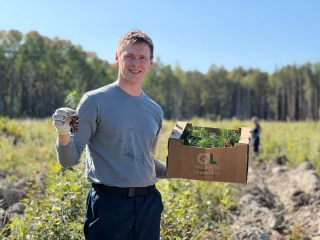 Энергетики высадили 7 гектаров хвойного леса в Тюменской области
