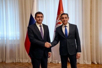 Заместитель Премьер-министра Сербии Александр Вулин провел рабочую встречу с главой Группы «Россети» Андреем Рюминым