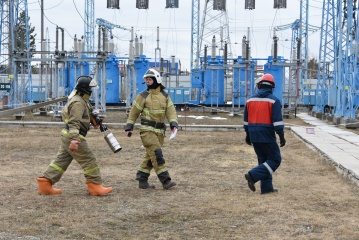 Урайские энергетики и спасатели провели совместные учения