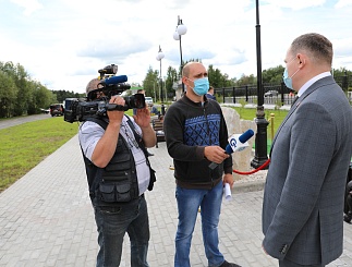 Торжественное открытие "Аллеи памяти и славы" при участии губернатора ХМАО-Югры