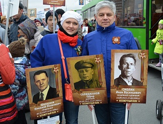 Сотрудники "Тюменьэнерго"  приняли участие в Параде Победы
