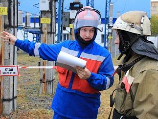 Противоаварийная тренировка в Сургутских электрических сетях