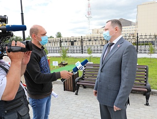 Торжественное открытие "Аллеи памяти и славы" при участии губернатора ХМАО-Югры