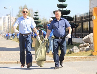 "Тюменьэнерго" приняло участие в городском субботнике